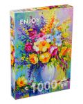 Пъзел Enjoy от 1000 части - Букет от летни цветя - 1t